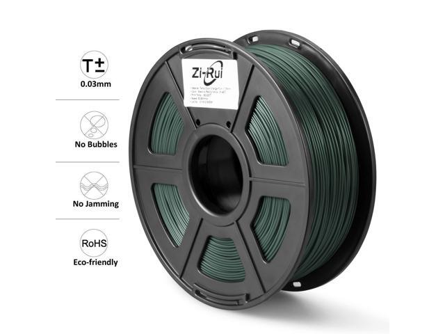 Zi-Rui 3D Printer PLA Filament, Tri Color Changing with Temperature, Pine Green to Light Orange to Yellow,1.75mm (+/- 0.03mm),2.2LBS(1KG)