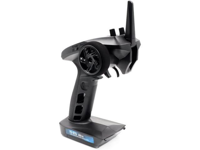 DTXMX Flysky FS-GT5 6 Channels RC Transmitter with FS-BS6 Gyro Receiver 2.4G RC Radio Controller 20 Models Storage for RC Buggy Crawler Car Boats Tank