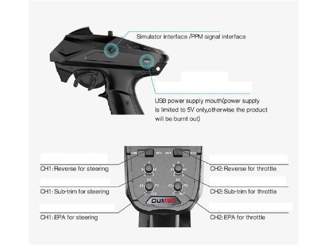 X6 6 Channel Rc Radio Transmitter and Receiver X6FG Built-in Gyro Mixed Mode Out of Control Protection RC Remote Controller for Remote Car/Boat/Tank