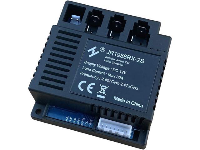 2.4G Bluetooth Remote Control and JR1958RX-2S Receiver Kit Kids Powered Ride On Car,Controller Control Box Accessories for Children Electric Ride...