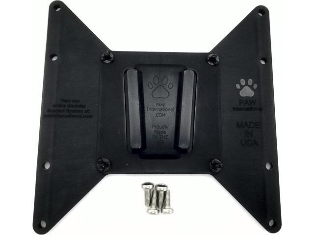 PAW International 200x200mm & 200x100mm VESA Polymer Adapter Plate with PAW Polymer RV TV Bracket Attached use with Polymer Wall Mount, Sold...