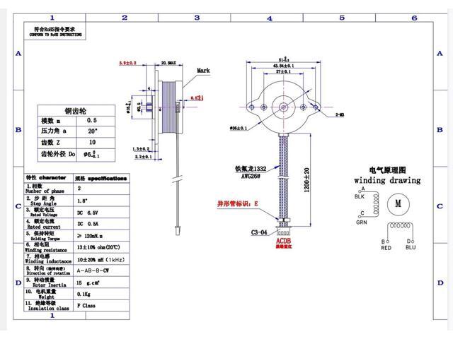 FYSETC 3D Printer Parts 36mm Motor Extruder Stepper Motor 1.8 Angle 0.35A 2 Phase Round Body with 47.2in Cable for Sherpa Mini/Orbite Extruder...