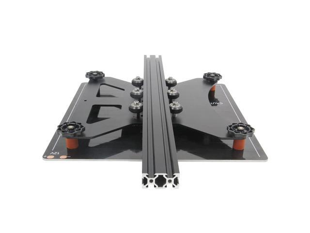 Zeberoxyz Upgrade Modular Y Carriage Plate Kit 260mmx260mmx3.5mm/10.2x10.2x0.14inch for 2040V Aluminum Profile for CR-10s 3D Printer (260x260x3.5mm)