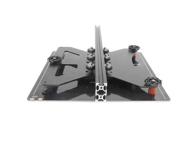Zeberoxyz Upgrade Modular Y Carriage Plate Kit 260mmx260mmx3.5mm/10.2x10.2x0.14inch for 2040V Aluminum Profile for CR-10s 3D Printer (260x260x3.5mm)