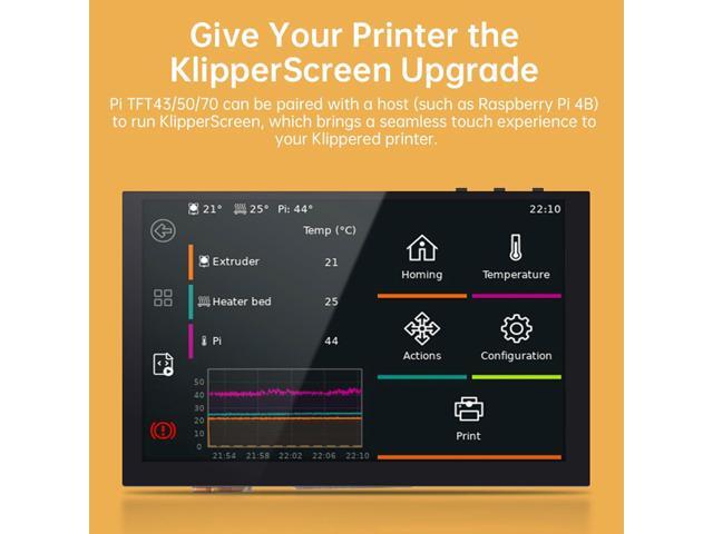 BIGTREETECH Upgrade PITFT50 V2.1 Graphic Smart Display DSI Interface 5 inch LCD Touch Screen Suitable for Raspberry-Pi