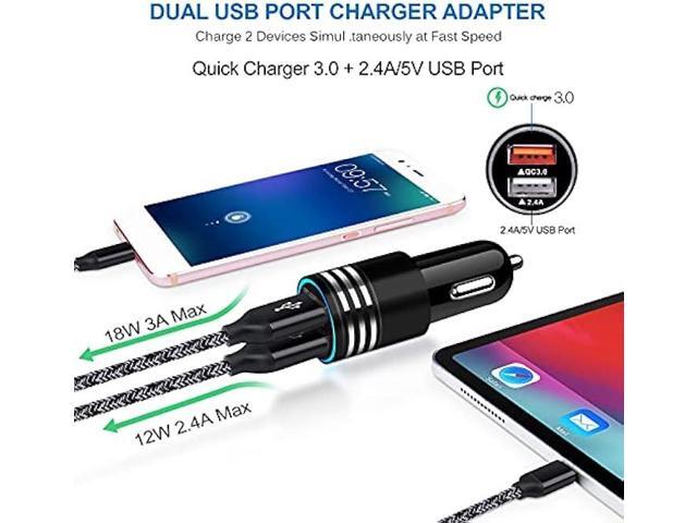 Car Charger Type C Fast Charger for Samsung Galaxy S23/S22/S22 Plus/S22 Ultra/S21 S20 FE Z Flip 4/3 A53 A03S A13 A02S A12 A32 A52 A50 A71 S10 S9...