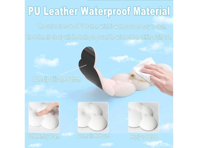 Cloud Wrist Rest, Keyboard Wrist Rest and Mouse Wrist Rest, Memory Foam Wrist Rest for Computer Keyboard Ergonomic Wrist Rest for Relieve Wrist &...