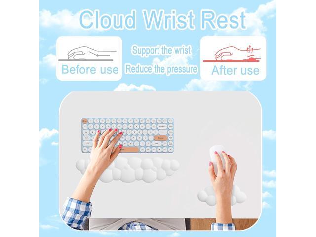 Cloud Wrist Rest, Keyboard Wrist Rest and Mouse Wrist Rest, Memory Foam Wrist Rest for Computer Keyboard Ergonomic Wrist Rest for Relieve Wrist &...