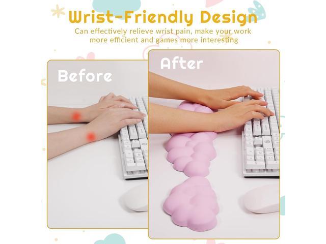 Cloud Wrist Rest,Keyboard Wrist Rest and Mouse Wrist Rest,Memory Foam Wrist Rest for Computer Keyboard Ergonomic Wrist Rest for Relieve Wrist & Arm...
