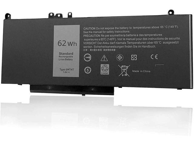 Fully. New 6MT4T Replacement Laptop Battery Compatible with Dell Latitude E5470 E5570 Precision 3510 0HK6DV 079VRK TXF9M 0TXF9M - 7.6V 62Wh