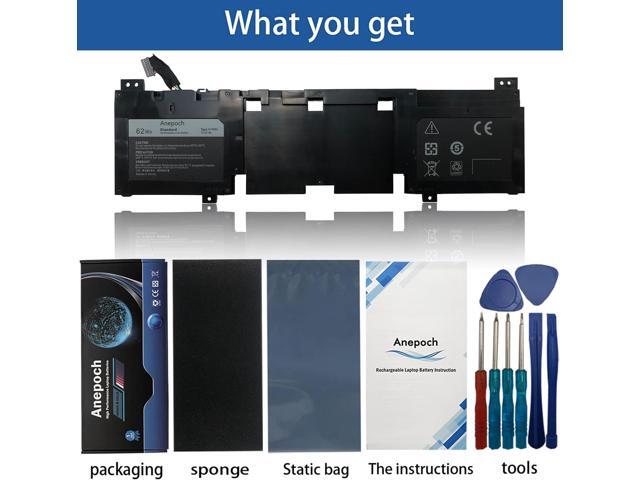 N1WM4 Laptop Battery Replacement for Dell Alienware 13 R2 13.3' 2VMGK 62Wh 15.2V