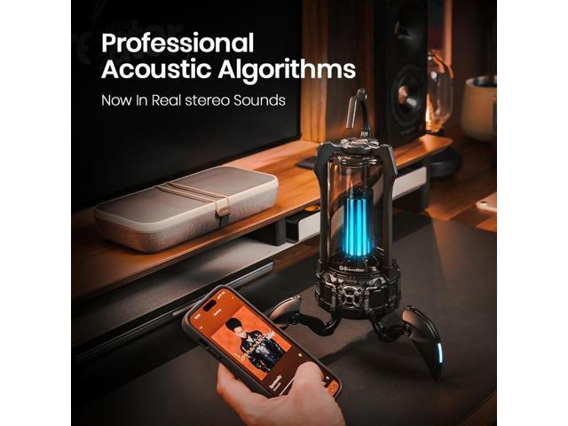 GravaStar Supernova Portable Bluetooth Speaker, LED Table Lamp Speaker, 9H Playtime, TWS Pairing, Wireless Speakers fo Party/Outdoor/Camping/Gifts