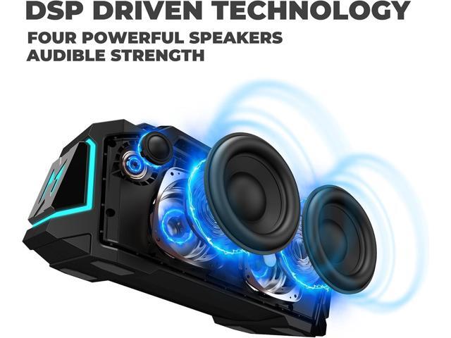 Bluetooth Speaker,Musibaby M1 Portable Bluetooth Speakers:Loud Stereo Sound with Subwoofer,Deep Bass,IPX6 Waterproof,Wireless Speaker with...
