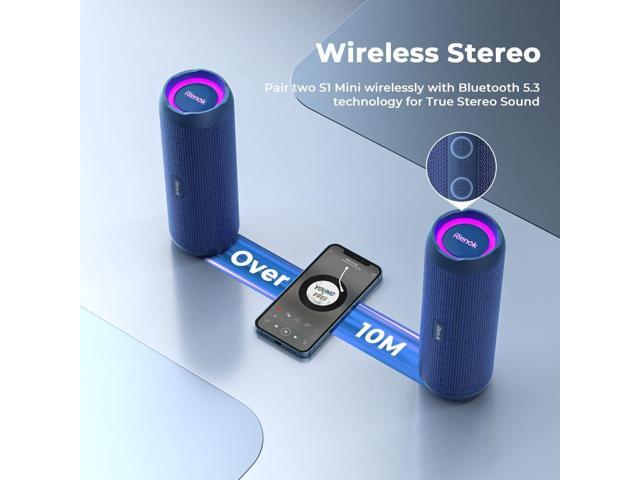 RIENOK Portable Bluetooth Speaker 30W Dual Pairing True Wireless Stereo HD Sound IPX7 Waterproof Outdoor Sport Shower Wireless Speaker Bluetooth...
