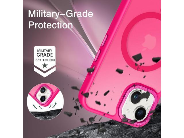 Magnetic for iPhone 13 Case & iPhone 14 Case [Compatible with Magsafe] Translucent Matte Phone Case iPhone 13/14 Slim Shockproof Women Men...