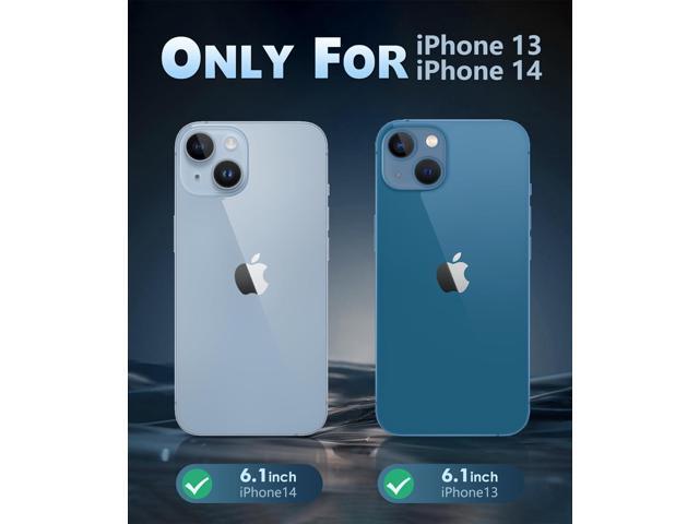 for iPhone 14 Phone Case: iPhone 13 Phone Clear Case Magnetic Military Grade Drop Protection Anti Yellowing Cell Phone Cover - Rugged Shockproof...