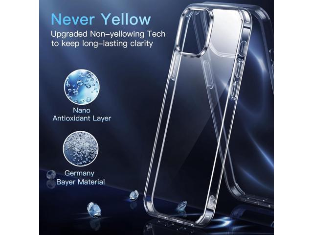 CASEKOO for iPhone 13 Pro Case Crystal Clear, [Not Yellowing] [Military Drop Protection] Shockproof Protective iPhone 13 Pro Phone Case 6.1 inch...