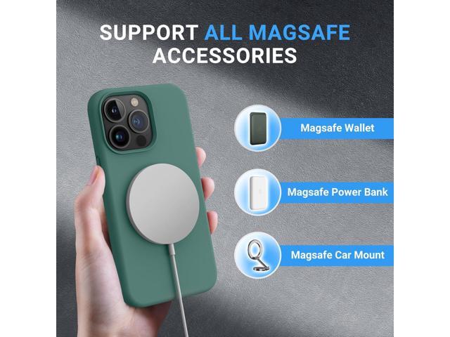 OTOFLY for iPhone 13 Pro Case [Compatible with MagSafe] [2 Screen Protectors] Full-Body Silicone Shockproof Slim Thin Phone Case for iPhone 13 Pro...