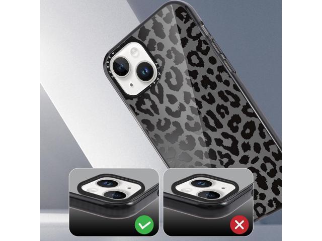 2 Pack Cheetah Cases for Apple iPhone 13 / iPhone 14 Case 6.1 inch, Clear with Cute Fashion Leopard Patterns for Girls Women, Slim Funda with...