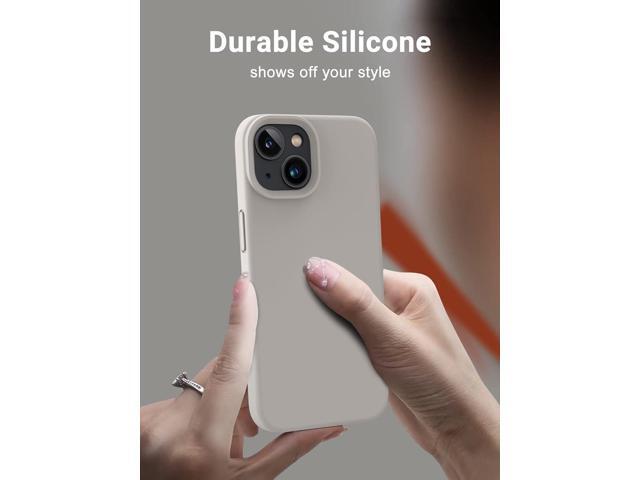 OTOFLY Designed for iPhone 13 Case, Silicone Shockproof Slim Thin Phone Case for iPhone 13 6.1 inch Stone