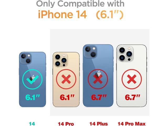 for iPhone 14 Case Floral, with Screen Protector+Camera Lens Protector,[Non Yellowing]Soft Shockproof Clear Phone Protective Cover for Women,...