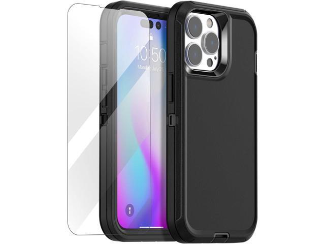 for iPhone 14 Pro Max Case(6.7') with Glass Screen Protector, Heavy Duty Drop Protection Full Body Rugged Shockproof/Dust Proof Military Protective...