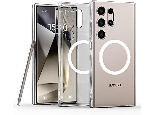 for Galaxy S24 Ultra Case [Magsafe Compatible] [Non-Yellowing] Drop Protection, Hard Back Cover Shockproof Edge Slim Phone Case Designed for...