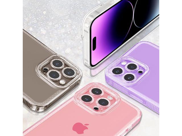 Designed for iPhone 15 6.1 inch,Sparkly Cute Clear Case for Women Girls,Glitter Bling Flexible Soft TPU Silicone Bumper Protective Cover for iPhone...