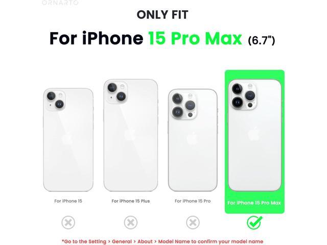Compatible with iPhone 15 Pro Max Case 6.7', Slim Liquid Silicone 3 Layers Soft Gel Rubber Shockproof Protective Phone Case with Anti-Scratch...