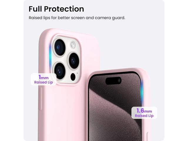 Compatible with iPhone 15 Pro Max Case 6.7', Slim Liquid Silicone 3 Layers Soft Gel Rubber Shockproof Protective Phone Case with Anti-Scratch...