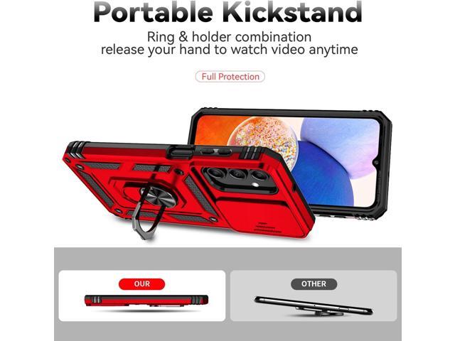 SunStory for Samsung Galaxy A15 5G Case with HD Screen Protector & Slide Camera Cover & Kickstand, Samsung A15 5G Case [Military-Grade] Phone Case...