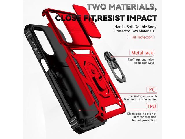 SunStory for Samsung Galaxy A15 5G Case with HD Screen Protector & Slide Camera Cover & Kickstand, Samsung A15 5G Case [Military-Grade] Phone Case...