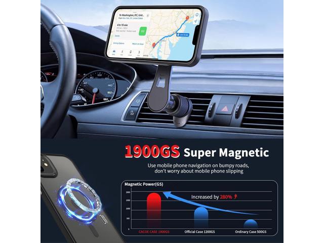 CACOE Magnetic Case for iPhone 13 & iPhone 14 6.1 inch-Compatible with MagSafe & Magnetic Car Phone Mount,Anti-Fingerprint TPU Thin Phone Cases...