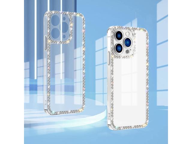 Compatible with iPhone 11 Clear Case Bling Diamond Rhinestone Cute for Girls Women Girly Case Glitter Shiny Sparkle Bumper Design Soft Silicone...
