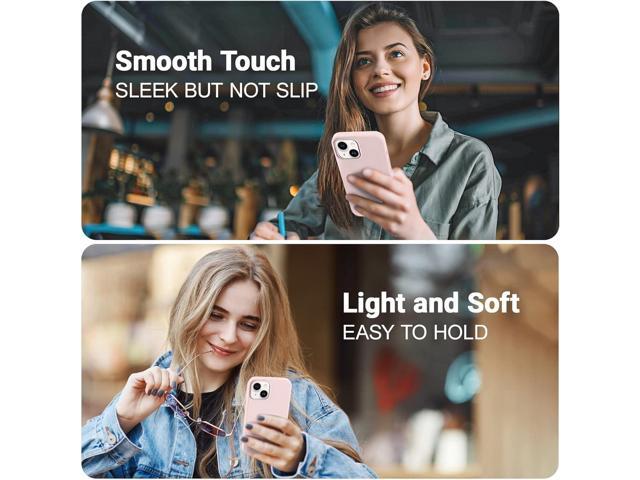 AOTESIER Compatible with iPhone 14 Case, Silky Touch Premium Soft Liquid Silicone Rubber Anti-Fingerprint Full-Body Protective Bumper Phone Case...