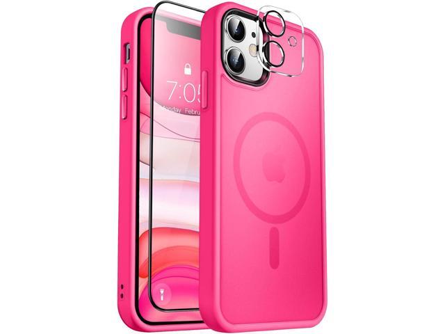 MOCCA Strong Magnetic for iPhone 11 Phone Case,[Compatible with Magsafe][Glass Screen Protector+Camera Lens Protector] Slim Thin Shockproof Cover...