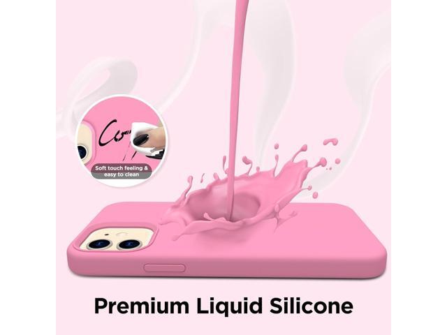 for iPhone 12 Case and iPhone 12 Pro Case, [Camera Lens Protector + Screen Protector], Soft Microfiber Lining Silicone Shockproof Protective Slim...