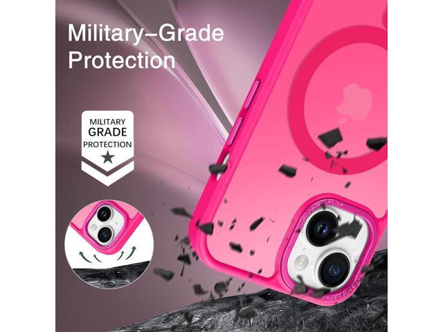 for iPhone 15 Case, iPhone 15 Phone Case [Compatible with MagSafe], Translucent Matte Magnetic Cover Shockproof Women Girl Protective Cute Case for...