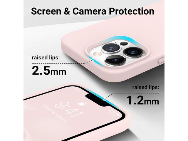 AOTESIER iPhone 13 Pro Max Phone Case, Liquld Silicone Case [Military Shockproof Protection] Anti-Scratch Soft Microfiber Lining Flexible Bumper...