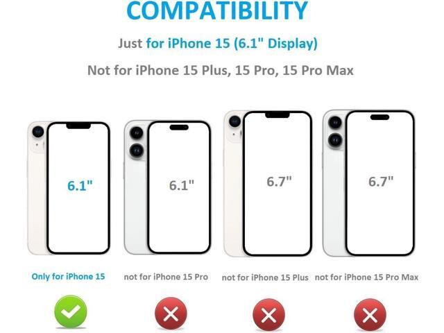 Compatible with iPhone 15 Wallet Case with Card Holder, PU Leather Kickstand Card Slots Case, Double Magnetic Clasp and Durable Shockproof Cover...
