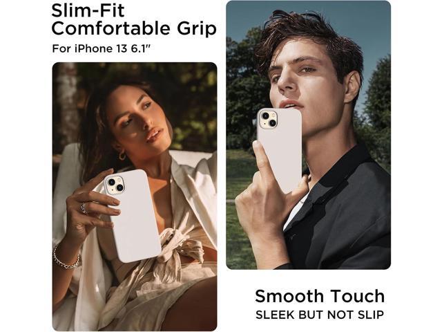 for iPhone 13 Phone Case with [2X Screen Protectors], Liquid Silicone Shockproof Protective with Soft Anti-Scratch Microfiber Lining Slim Thin Case...