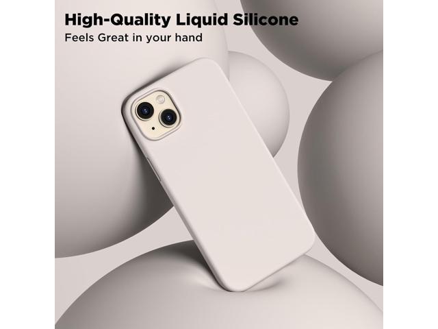 for iPhone 13 Phone Case with [2X Screen Protectors], Liquid Silicone Shockproof Protective with Soft Anti-Scratch Microfiber Lining Slim Thin Case...