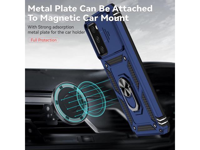 for Samsung Galaxy A03S Phone Case,Galaxy A03S Phone Case,with Screen Protectors and Camera Cover,[Military Grade] 16ft. Drop Tested Cover with...
