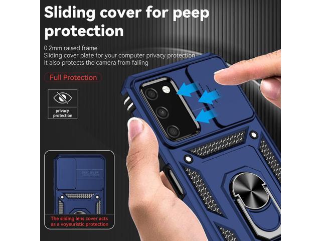 for Samsung Galaxy A03S Phone Case,Galaxy A03S Phone Case,with Screen Protectors and Camera Cover,[Military Grade] 16ft. Drop Tested Cover with...
