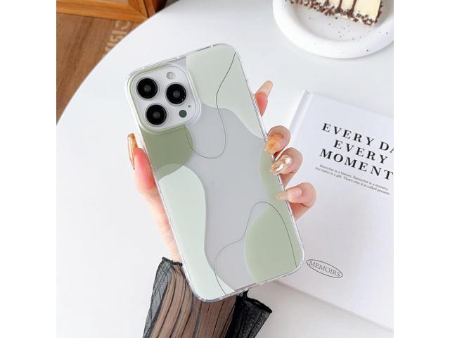 DEFBSC Compatible with iPhone 13 Pro Max Case, Soft Shaped Art Design with Built-in Bumper Protective Phone Case, Cute Slim TPU Cover Designed for...