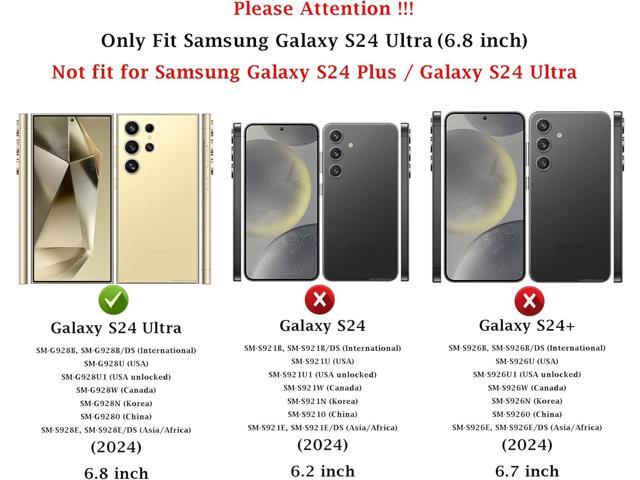 for Samsung Galaxy S24 Ultra Case: Dual Layer Protective Heavy Duty Cell Phone Cover Shockproof Rugged with Screen Protector - Military Protection...