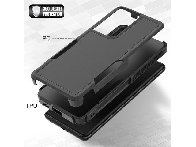 for Samsung Galaxy S24 Ultra Case: Dual Layer Protective Heavy Duty Cell Phone Cover Shockproof Rugged with Screen Protector - Military Protection...