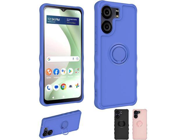 for Blu F5 5G Case Compatible for BLU View 5 Phone Case B160V Cover [with Tempered Glass Screen Protector][ 2MM Thickening Super Protection][Ring...