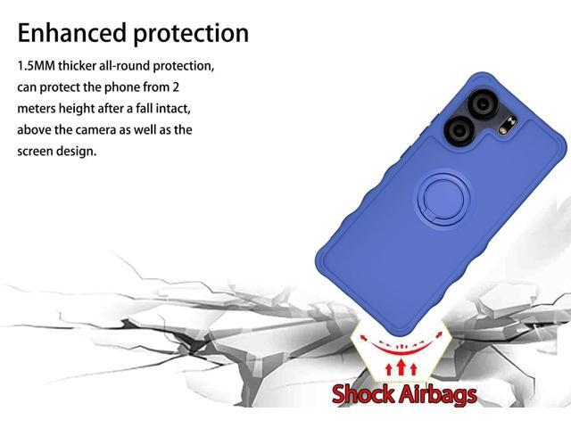 jioeuinly BLU VIEW5 Case Compatible for BLU VIEW 5 Phone Case B160V Cover [with Tempered Glass Screen Protector][ 2MM Thickening Super...