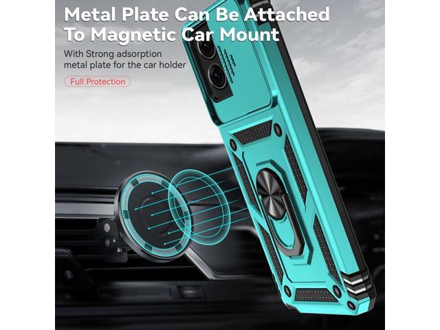 Cellular Phone Case for Motorola Moto G Stylus 5G 2023, Mint w/ Slide Camera 2nd gen. Military Grade, HD Screen Protector, Magnetic Ring Holder...